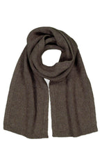 Load image into Gallery viewer, Possum and Merino  671 Fine Rib Scarf - Super soft and luxurious scarf.  Finished end with knitted binding and blended with Pure Mulberry Silk.  It is a scarf that compliments anybody's style - A scarf that you will just not want to part with.  35% Possum Fur, 55% Merino Wool, 10% Pure Mulberry Silk.