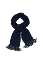 Load image into Gallery viewer, 674 Plain Tubular Scarf - You cannot go wrong with the classic fringed Plain tubular scarf. This Possum Merino neck scarf blended with Mulberry Silk is the perfect way to keep warm with its double thickness. Tie it how you like and step out in style.  Match this with our 675 Plain Tubular Beanie,  style 675, to create the simple, yet attractive look. 35% Possum Fur, 55% Merino Wool, 10% Pure Mulberry Silk. 150cm x 17cm approx. size.