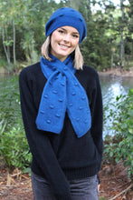 Load image into Gallery viewer, Possum and Merino   9721 Bobble Keyhole Scarf - Featuring a textured bobble knit this compact scarf is an easy wear option - simply draw the tail of the scarf up through the knitted slot.  One size only - Approx. 108cm long x 16cm wide.   Made in New Zealand from a premium blend of 40% possum fur, 50% merino &amp; 10% nylon.
