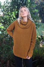 Load image into Gallery viewer, Possum and Merino.  9784 Stratus Cowl Neck Jumper - This feminine take on the chunky fisherman&#39;s rib jumper features a generous cowl neck and flattering curved hemline.   Made in New Zealand from a premium blend of 40% possum fur, 50% merino &amp; 10% nylon.
