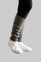 Load image into Gallery viewer, Possum  and Merino.  KO102 Cable Leg Warmers  One Size.  Made proudly in New Zealand from a premium blend of 40% possum fur, 50% merino lambswool &amp; 10% mulberry silk. 