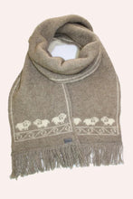 Load image into Gallery viewer, Possum and Merino  KO108 Sheep Scarf - Make a set with KO58 Sheep Gloves and KO168 Sheep Beanie.  One Size.  Made proudly in New Zealand from a premium blend of 40% possum fur, 50% merino lambswool &amp; 10% mulberry silk. 