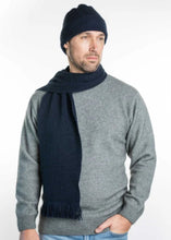 Load image into Gallery viewer, Possum and Merino  KO114 Scarf with Fringe -  A plain scarf with fringing which is generous in width and length.  Makes a set with KO159 Plain Beanie and KO48 Plain Gloves.  One Size - Approx. 22cm wide x 160cm long.  Made proudly in New Zealand from a premium blend of 40% possum fur, 50% merino lambswool &amp; 10% mulberry silk. 