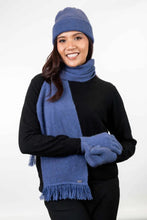 Load image into Gallery viewer, Possum and Merino  KO114 Scarf with Fringe -  A plain scarf with fringing which is generous in width and length.  Makes a set with KO159 Plain Beanie and KO48 Plain Gloves.  One Size - Approx. 22cm wide x 160cm long.  Made proudly in New Zealand from a premium blend of 40% possum fur, 50% merino lambswool &amp; 10% mulberry silk. 