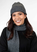 Load image into Gallery viewer, Possum and Merino  KO159 Plain Beanie - A plain, double layer beanie with a turned back edge and metal Koru badge.  Makes a set with KO114 Scarf with Fringe and KO48 Plain Gloves.   One Size.  Made proudly in New Zealand from a premium blend
