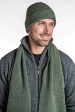 Load image into Gallery viewer, Possum and Merino  KO159 Plain Beanie - A plain, double layer beanie with a turned back edge and metal Koru badge.  Makes a set with KO114 Scarf with Fringe and KO48 Plain Gloves.   One Size.  Made proudly in New Zealand from a premium blend