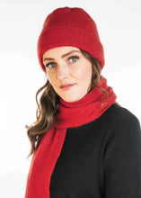 Load image into Gallery viewer, Possum and Merino  KO159 Plain Beanie - A plain, double layer beanie with a turned back edge and metal Koru badge.  Makes a set with KO114 Scarf with Fringe and KO48 Plain Gloves.   One Size.  Made proudly in New Zealand from a premium blend