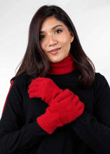 Load image into Gallery viewer, Possum and Merino  KO48 Plain Gloves - Plain gloves with a Koru metal badge.  Makes a set with KO159 Plain Beanie and KO114 Scarf with Fringe.  Made proudly in New Zealand from a premium blend of 40% possum fur, 50% merino lambswool &amp; 10% mulberry silk. 