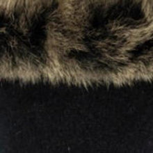 Load image into Gallery viewer, Possum and Merino   KO523 Fur Trim Poncho - A moss stitch poncho trimmed with luxurious possum fur.  This versatile garment can be worn 5 different way   Made proudly in New Zealand from a premium blend of 40% possum fur, 50% merino lambswool &amp; 10% mulberry silk.   