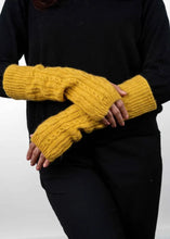 Load image into Gallery viewer, Possum and Merino  KO62 Cable Glovelets - Glovelets in a classic cable pattern.  Make a set with KO132 Cable Scarf and KO94 Cable Headband.  One Size.  Made proudly in New Zealand from a premium blend of 40% possum fur, 50% merino lambswool &amp; 10% mulberry silk. 