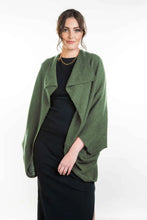 Load image into Gallery viewer, Possum and Merino  KO756 Moss Stitch Shrug - This lightweight yet warm shrug can be worn two different ways - simply turn the garment upside down to create a different style.  A very versatile piece and great for layering.  One Size.   Made proudly in New Zealand from a premium blend of 40% possum fur, 50% merino lambswool &amp; 10% mulberry silk.  
