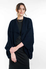 Load image into Gallery viewer, Possum and Merino  KO756 Moss Stitch Shrug - This lightweight yet warm shrug can be worn two different ways - simply turn the garment upside down to create a different style.  A very versatile piece and great for layering.  One Size.   Made proudly in New Zealand from a premium blend of 40% possum fur, 50% merino lambswool &amp; 10% mulberry silk.  