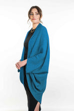 Load image into Gallery viewer, Possum and Merino  KO756 Moss Stitch Shrug - This lightweight yet warm shrug can be worn two different ways - simply turn the garment upside down to create a different style.  A very versatile piece and great for layering.  One Size.   Made proudly in New Zealand from a premium blend of 40% possum fur, 50% merino lambswool &amp; 10% mulberry silk.  
