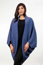 Load image into Gallery viewer, Possum and Merino  KO756 Moss Stitch Shrug - This lightweight yet warm shrug can be worn two different ways - simply turn the garment upside down to create a different style.  A very versatile piece and great for layering.  One Size.   Made proudly in New Zealand from a premium blend of 40% possum fur, 50% merino lambswool &amp; 10% mulberry silk.  