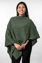 Load image into Gallery viewer, Possum and Merino  KO798 Two Way Poncho - This is a versatile and lightweight piece which can be worn two ways - with the hem either straight across or on the diagonal.   One Size   Made proudly in New Zealand from a premium blend of 40% possum fur, 50% merino lambswool &amp; 10% mulberry silk.  