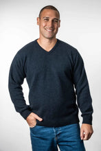 Load image into Gallery viewer, Possum and Merino  KO841 V Neck Jumper - Our basic V neck jumper which is easy to dress up or down.  A simple yet smart style..  3XL incurs extra cost.   Made proudly in New Zealand from a premium blend of 40% possum fur, 50% merino lambswool &amp; 10% mulberry silk.