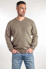 Load image into Gallery viewer, Possum and Merino  KO841 V Neck Jumper - Our basic V neck jumper which is easy to dress up or down.  A simple yet smart style..  3XL incurs extra cost.   Made proudly in New Zealand from a premium blend of 40% possum fur, 50% merino lambswool &amp; 10% mulberry silk.