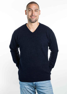 Possum and Merino  KO841 V Neck Jumper - Our basic V neck jumper which is easy to dress up or down.  A simple yet smart style..  3XL incurs extra cost.   Made proudly in New Zealand from a premium blend of 40% possum fur, 50% merino lambswool & 10% mulberry silk.