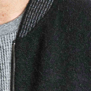 Possum and Merino  KO872 Contrast Detail Vest - This zip through vest features a subtle striped detail on the ribbed crew neck and pocket trims.  Made proudly in New Zealand from a premium blend of 40% possum fur, 50% merino lambswool & 10% mulberry silk.