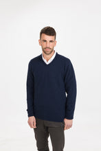 Load image into Gallery viewer, Possum and Merino  NB121 Vee Neck Sweater - A timeless classic that has proven to be and essential item to wear all year round.  Regular fit - a classic standard fit.