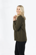 Load image into Gallery viewer, Possum and Merino  NB816 Lounge Sweater - A relaxed fit jersey with a wider neck trim. A fashionable and easy to wear jersey for all occasions.  Loose fitting -  a relaxed fit through the body for versatility and comfort.
