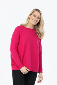 Possum and Merino  NB816 Lounge Sweater - A relaxed fit jersey with a wider neck trim. A fashionable and easy to wear jersey for all occasions.  Loose fitting -  a relaxed fit through the body for versatility and comfort.