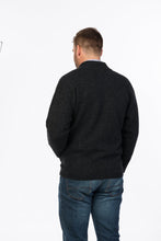 Load image into Gallery viewer, Possum and Merino  NE029 Felted Zip Jacket with Pockets – This heavy weight, full zip jacket with side pockets is ideal for the cooler months of the year.  The ribbed collar detail makes this garment practical both indoors and out.   Fitting Style – Regular fit – A classic, standard fit.   Yarn: Essential Blend – 30% Possum fibre, 60% Merino wool, 10% Nylon