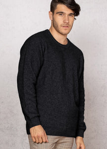 Possum & Merino  NW1001 Cambridge Crew - Your must have core item, relaxed fit in single jersey, WholeGarment seamless construction.  Composition - 40% Possum Fur, 53% Merino, 7% Silk