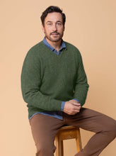 Load image into Gallery viewer, Possum and Merino  NW1002 Oxford Vee - Your must-have core item, relaxed fit in single jersey, Whole Garment seamless construction.   Composition - 40% Possum Fur, 53% Merino, 7% Silk