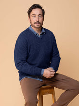 Load image into Gallery viewer, Possum and Merino  NW1002 Oxford Vee - Your must-have core item, relaxed fit in single jersey, Whole Garment seamless construction.   Composition - 40% Possum Fur, 53% Merino, 7% Silk