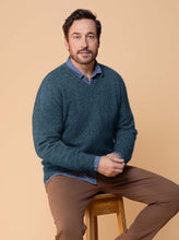 Load image into Gallery viewer, Possum and Merino  NW1002 Oxford Vee - Your must-have core item, relaxed fit in single jersey, Whole Garment seamless construction.   Composition - 40% Possum Fur, 53% Merino, 7% Silk