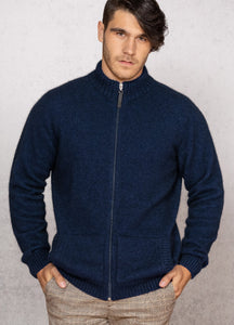 Possum and Merino  NW1071 Bristol Jacket - Ultimate in comfort full zip style, integrated pockets, high rib collar Single jersey knit. WholeGarment seamless construction.  Composition - 40% Possum Fur, 53% Merino, 7% Silk