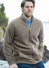 Load image into Gallery viewer, Possum and Merino  NW1071 Bristol Jacket - Ultimate in comfort full zip style, integrated pockets, high rib collar Single jersey knit. WholeGarment seamless construction.  Composition - 40% Possum Fur, 53% Merino, 7% Silk
