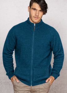 Possum and Merino  NW1071 Bristol Jacket - Ultimate in comfort full zip style, integrated pockets, high rib collar Single jersey knit. WholeGarment seamless construction.  Composition - 40% Possum Fur, 53% Merino, 7% Silk