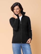 Load image into Gallery viewer, Possum and Merino  NW3005 Market Day Jacket - The ultimate in comfort, this style offers full zip, integrated pockets, turndown rib collar that can be zipped right up, ribbed side panels. WholeGarment seamless construction. 