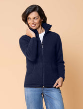 Load image into Gallery viewer, Possum and Merino  NW3005 Market Day Jacket - The ultimate in comfort, this style offers full zip, integrated pockets, turndown rib collar that can be zipped right up, ribbed side panels. WholeGarment seamless construction. 