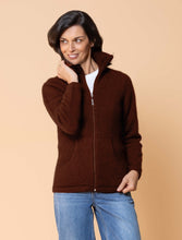 Load image into Gallery viewer, Possum and Merino  NW3005 Market Day Jacket - The ultimate in comfort, this style offers full zip, integrated pockets, turndown rib collar that can be zipped right up, ribbed side panels. WholeGarment seamless construction. 