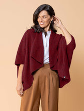 Load image into Gallery viewer, Possum and Merino
NW3082 Longline Wrap - A plain classic longline wrap.  The Longline Wraps have the extra advantage of being able to be worn two ways, vee neck to the back or upside down with the open vee to the bottom.
Composition -40% Possum Fur, 53% Merino, 7% Silk.
One Size Fits All