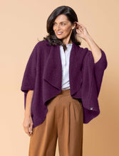 Load image into Gallery viewer, Possum and Merino
NW3082 Longline Wrap - A plain classic longline wrap.  The Longline Wraps have the extra advantage of being able to be worn two ways, vee neck to the back or upside down with the open vee to the bottom.
Composition -40% Possum Fur, 53% Merino, 7% Silk.
One Size Fits All