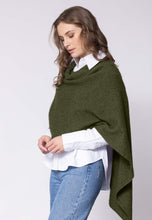Load image into Gallery viewer, Possum and Merino.  NW3086 North Cape - Versatile cape designed to provide ultimate comfort and maximum freedom.  Single jersey construction, this garment can be worn numerous ways from a cape to knee rug and even a scarf.  Composition - 40% Possum Fur, 53% Merino, 7% Silk.  One Size.