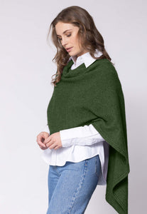Possum and Merino.  NW3086 North Cape - Versatile cape designed to provide ultimate comfort and maximum freedom.  Single jersey construction, this garment can be worn numerous ways from a cape to knee rug and even a scarf.  Composition - 40% Possum Fur, 53% Merino, 7% Silk.  One Size.