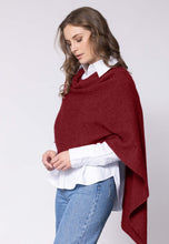Load image into Gallery viewer, Possum and Merino.  NW3086 North Cape - Versatile cape designed to provide ultimate comfort and maximum freedom.  Single jersey construction, this garment can be worn numerous ways from a cape to knee rug and even a scarf.  Composition - 40% Possum Fur, 53% Merino, 7% Silk.  One Size.