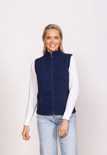 Load image into Gallery viewer, Possum and Merino  NW3101 Gilet - Zip-through vest with integrated pockets, single jersey. WholeGarment seamless construction.