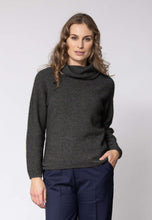 Load image into Gallery viewer, Possum and Merino  NW3126 Moss Stitch Cowl - Relaxed knit cowl neck, moss stitch detail across front and shoulders providing a subtle detail variation.  WholeGarment seamless construction.   Composition - 40% Possum Fur, 53% Merino, 7% Silk