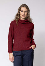 Load image into Gallery viewer, Possum and Merino  NW3126 Moss Stitch Cowl - Relaxed knit cowl neck, moss stitch detail across front and shoulders providing a subtle detail variation.  WholeGarment seamless construction.   Composition - 40% Possum Fur, 53% Merino, 7% Silk