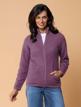 Load image into Gallery viewer, Possum and Merino  NW3149 Honeycomb Jacket - A new twist on the Market Day Jacket, with introduction of the Honeycomb inset side panels.  Composition - 40% Possum Fur, 53% Merino, 7% Silk