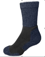 Load image into Gallery viewer, Possum and Merino
NW5031 Trekka Sock - A hard wearing sock, the Trekka Sock, with plush zones in heal and toe for added comfort and wear. This helps protect against blisters and the antimicrobial properties of merino wool and possum fur makes these socks naturally odour resistant.
Composition - 26% Possum Fur, 36% Merino, 5% Silk, 33% Synthetic