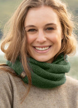 Load image into Gallery viewer, Possum and Merino  NW5053 Moss Neck Warmer - A one-piece neck warmer with moss stitch knit structure.  Composition - 40% Possum Fur, 53% Merino, 7% Silk