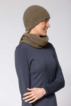 Load image into Gallery viewer, Possum and Merino  NW5073 Moss Baggie Beanie - UNISEX Fashion baggie beanie in plain knit with rib turn up.  Composition - 40% Possum Fur, 53% Merino, 7% Silk  One size