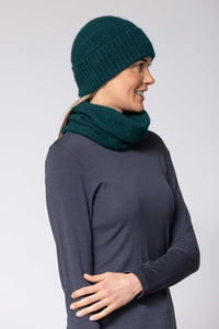 Possum and Merino  NW5073 Moss Baggie Beanie - UNISEX Fashion baggie beanie in plain knit with rib turn up.  Composition - 40% Possum Fur, 53% Merino, 7% Silk  One size